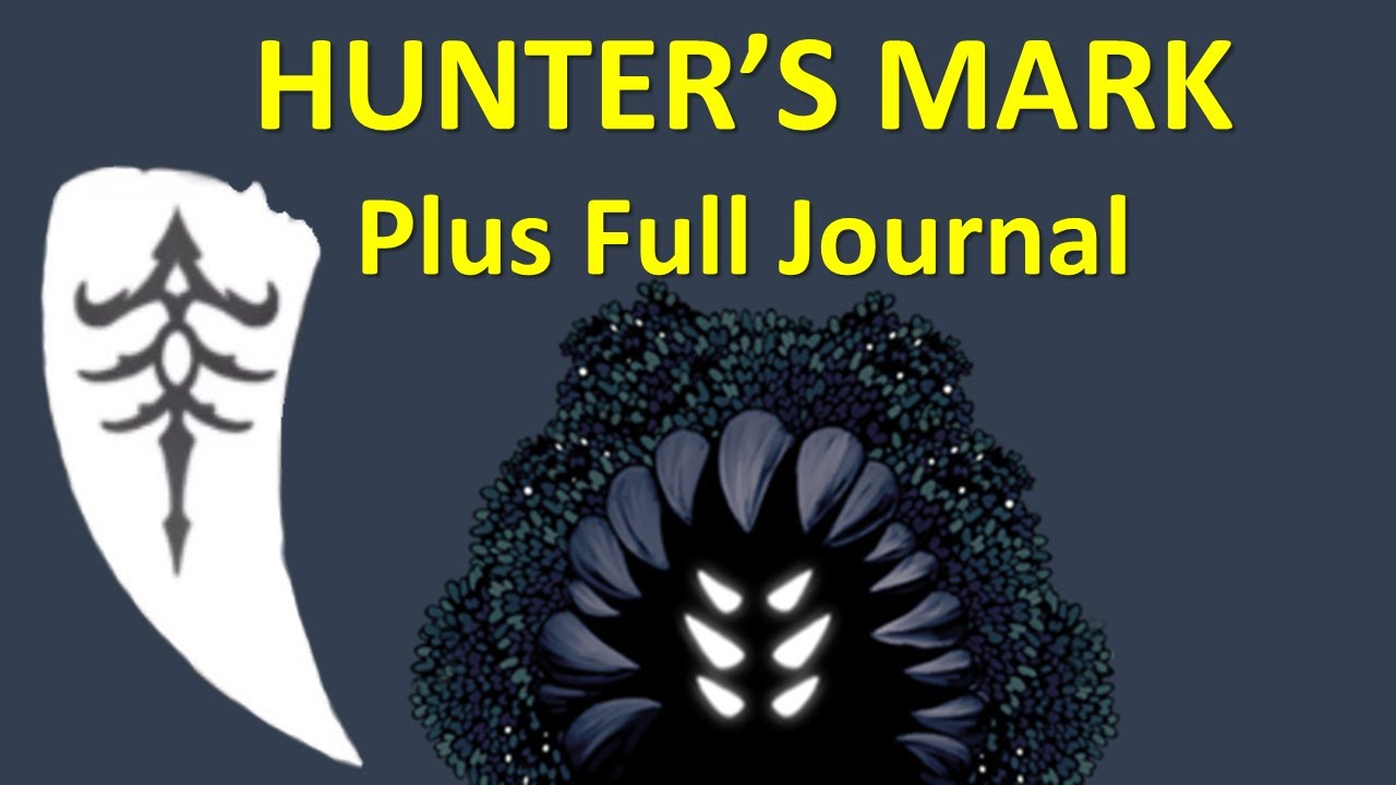 hunter journal hollow knight complete list